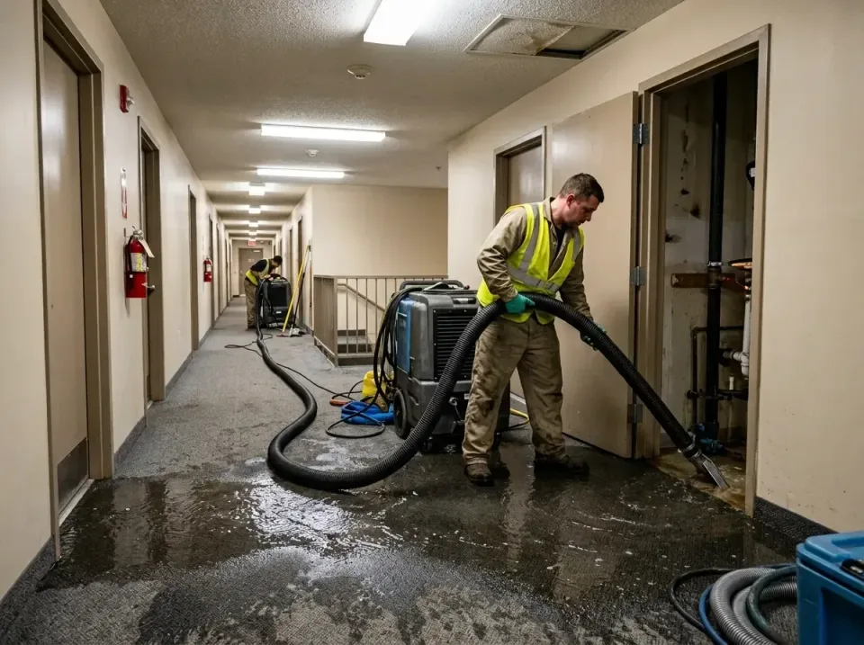 multi-unit-apartment-hallway-f-005 — frequently asked questions, Emergency Burst Pipe Water Extraction & Removal in Moose La…